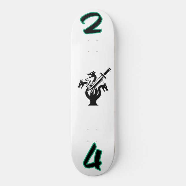 “24 Hard Lines” Hydra Deck – Conquer the Chaos Edi Skateboard (Front)
