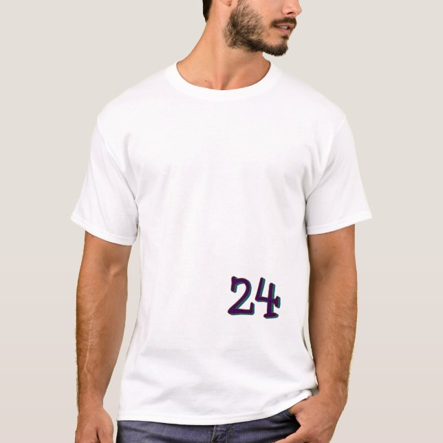 24 Hard Lines Minimal Tee – Symbol of Discipline  (Front)