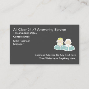 24 Hour Business Answering Service Card