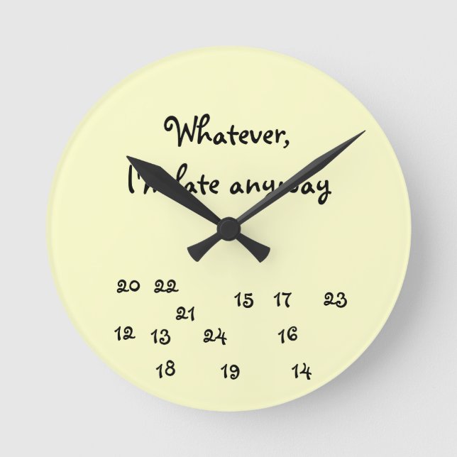 24 Hour Clock (Front)