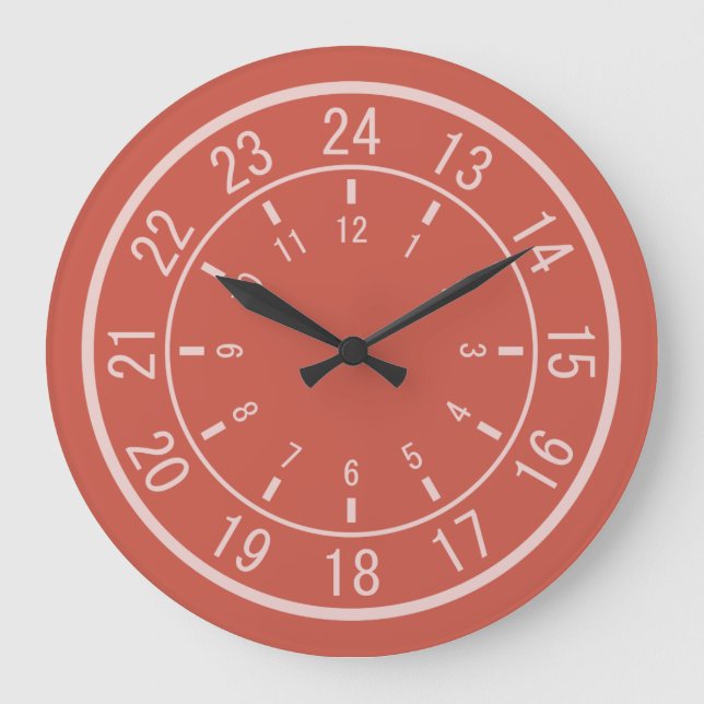 24-HOUR CUSTOM wall clocks (Front)