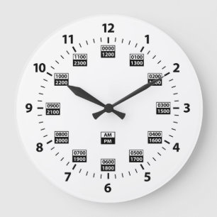 24 Hour Military Style Time Clock