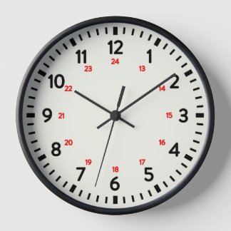 24-Hour School Clock
