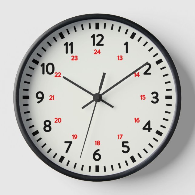24-Hour School Clock (Front)