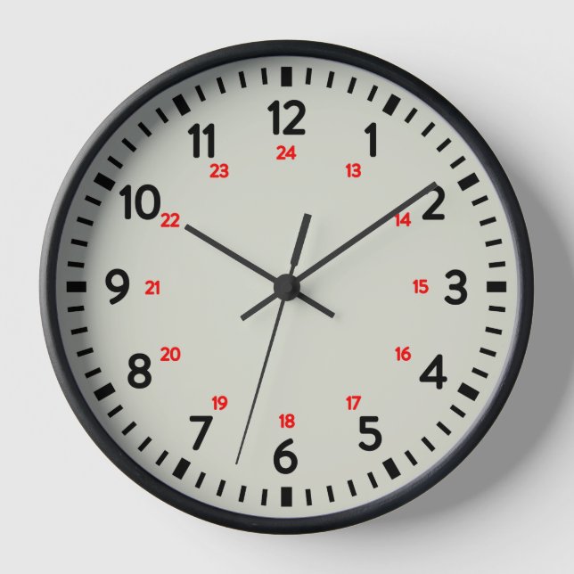 24-Hour School Clock (Front)