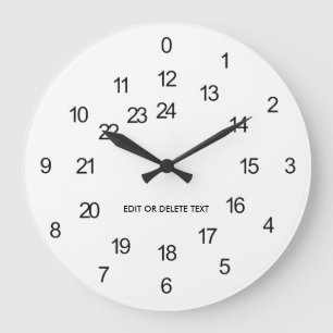 24 Hours Customisable Wall Clock