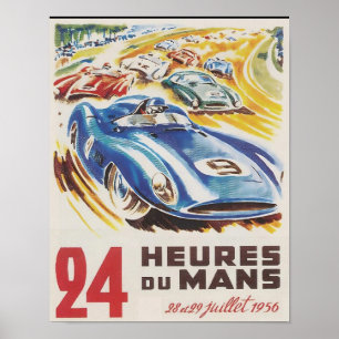 24 Hours of Le Mans Race Poster