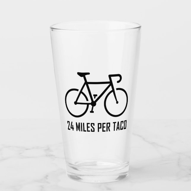 24 Miles Per Taco Glass (Front)