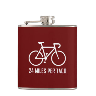 24 Miles Per Taco Hip Flask