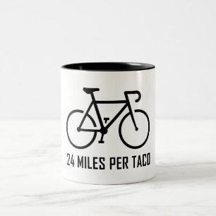 24 Miles Per Taco Two-Tone Coffee Mug
