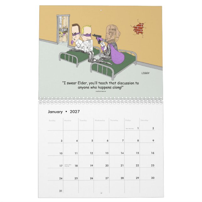24 Month LDS Missionary Calendar start Dec 2014 (Jan 2027)