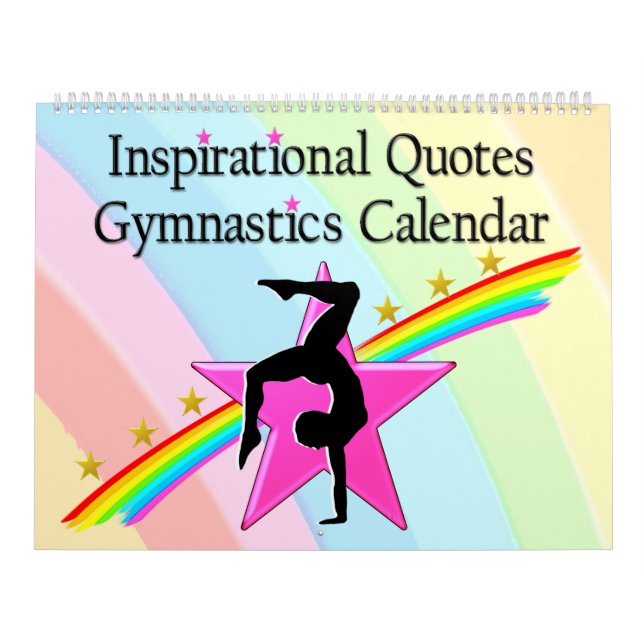 24 MONTH RAINBOWS GYMNAST QUOTE CALENDAR (Cover)