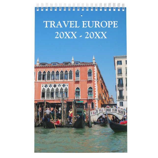 24 month Travel Europe Calendar (Cover)