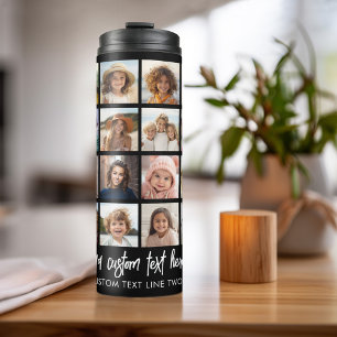 24 Photo Collage - 4 Rows 6 Columns - Script Name Thermal Tumbler