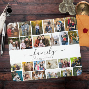 24 Photo Collage Cute Family Love Memory Mouse Pad