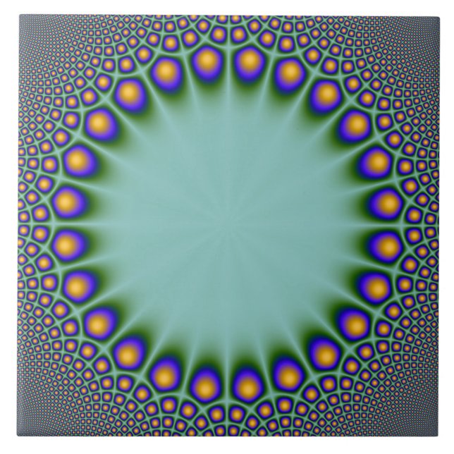 24 Point Circular Frame Ceramic Tile (Front)