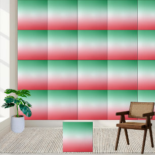 #24 Watermelon Ombre Gradient Ceramic Tile 