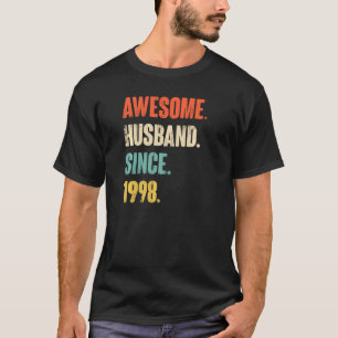 24 Wedding Aniversary Him Awesome Husband Since T-Shirt