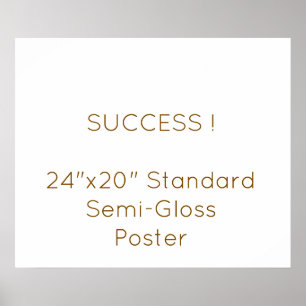 24"x20" Standard Semi-Gloss Poster