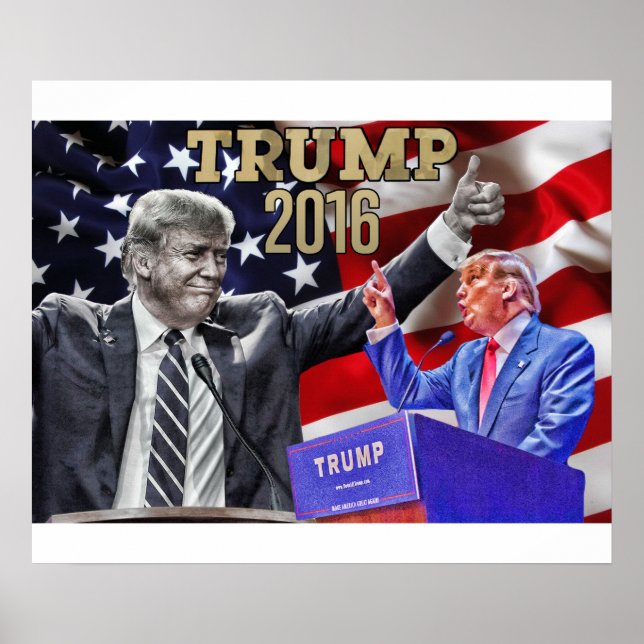 24" x 20", Donald Trump Poster (Front)