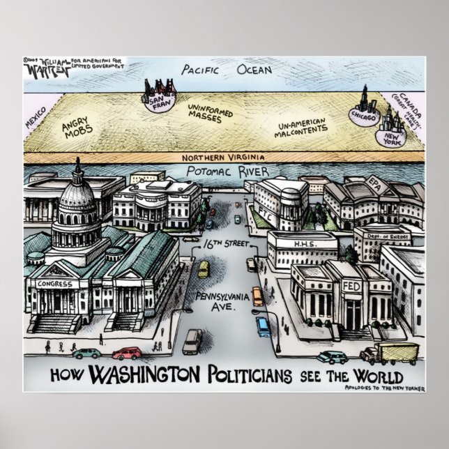 24" x 20", Poster - View from Washington, D.C. (Front)