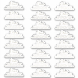 24 x Return Address Classic Signature GOLD White