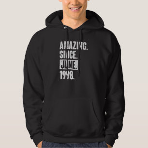 24 Year Old 24th Birthday Amazing Since June 199 Hoodie