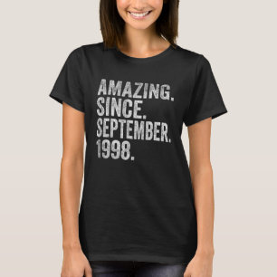 24 Year Old 24th Birthday Amazing Since September  T-Shirt
