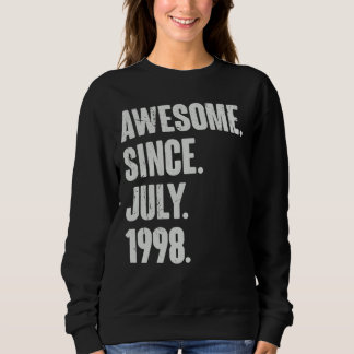 24 Year Old  24th Birthday  Awesome Since July 199 Sweatshirt
