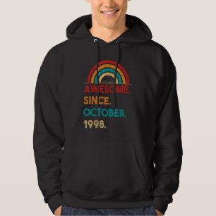 24 Year Old Awesome Since October 1998 24th Birth Hoodie