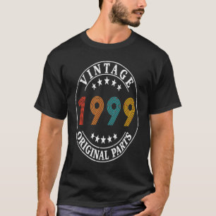 24 Year Old Retro Vintage 1999 24th Birthday 1 T-Shirt