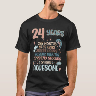 24 Years Old 24Th Birthday 288 Month T-Shirt