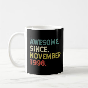 24 Years Old Awesome Since November 1998 24th Bir Coffee Mug