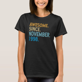 24 Years Old Awesome Since November 1998 24th Birt T-Shirt