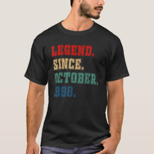 24 Years Old Legend Since October 1998 24th Birth T-Shirt