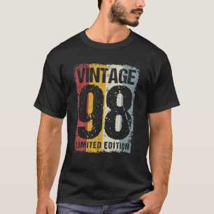 24 Years Old Vintage 1998 24Th Birthday Decoration T-Shirt