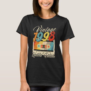 24 Years Old Vintage 1998 Cassette Tape Retro 24th T-Shirt
