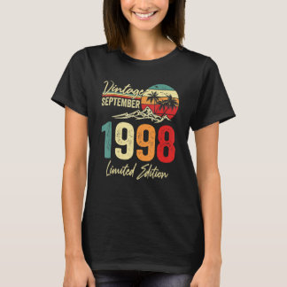 24 Yr Old Vintage September 1998  24th T-Shirt