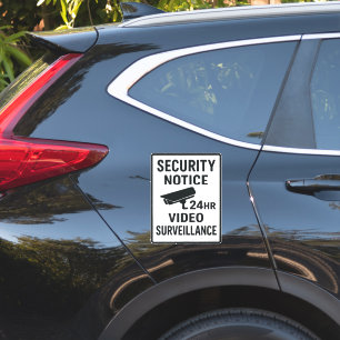 24HR Video Surveillance Security Notice Sign