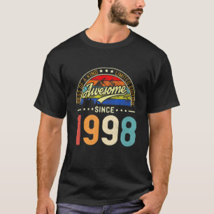 24Th Birthday 24 Year Old Awesome Since 1998 T-Shirt