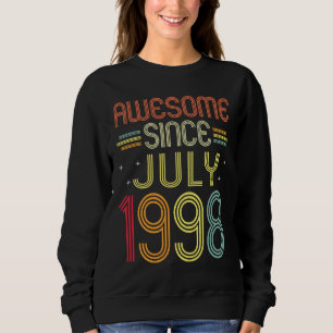 24th Birthday Awesome Since July 1998 24 Years Ol Sweatshirt