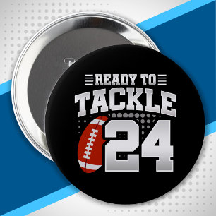 24th Birthday - Football Mum - Football Player 10 Cm Round Badge