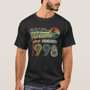 24Th Birthday January 1998 Decoration Men Women 24 T-Shirt