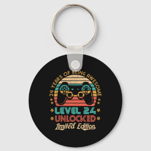 24th Birthday Level 24 Unlocked Limited Edition Ga Key Ring