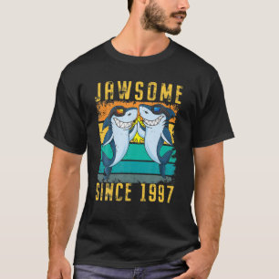 24Th Birthday Shark 24 Year Old Jawsome Since 1997 T-Shirt