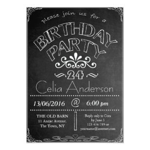 24th Birthday Invitations | Zazzle AU