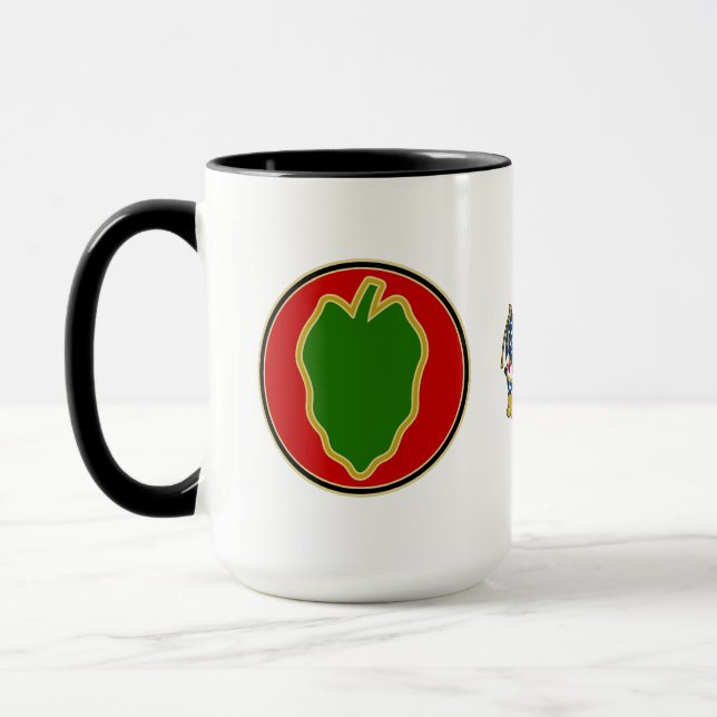 24th ID Combat Service Identification Badge Mug (Left)