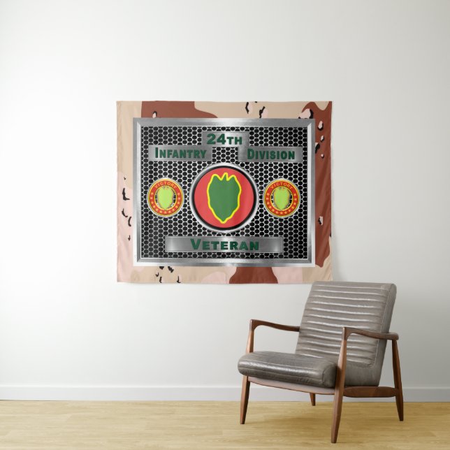 24th Infantry Division Desert Storm Tapestry (In Situ (Horizontal))