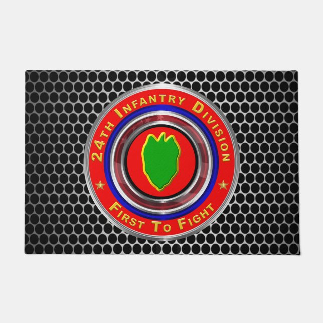 24th Infantry Division “First To Fight” Doormat (Front)
