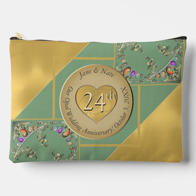 24th Opal Anniversary Print Cut Sew Bag (Front)